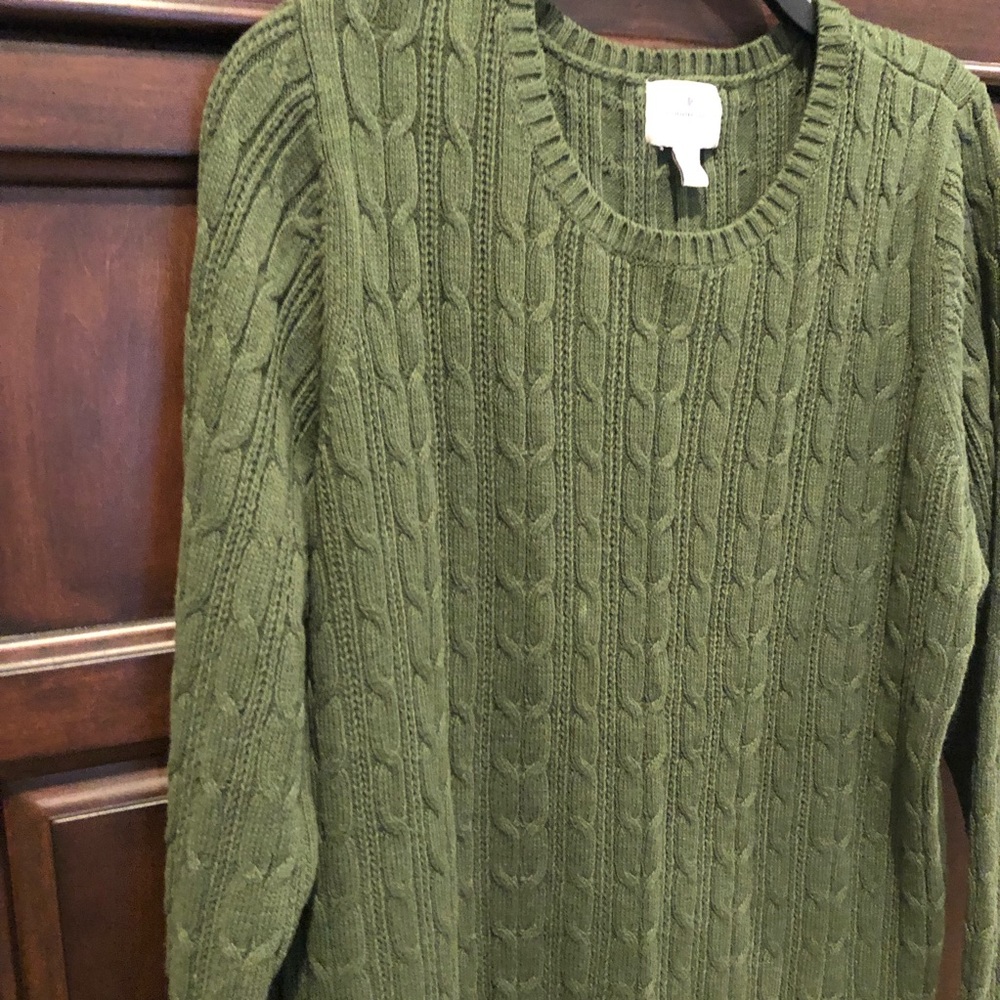St Johns Bay Cable Knit  Sweater Long Sleeve Pullover NWOT - XL
